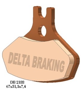 DELTA BRAKING KLOCKI HAMULCOWE KH468 CAN-AM DS 450 (08-14) PRZÓD - ZASTĘPUJĄ DB2188MX-N ORAZ DB2188QD-N
