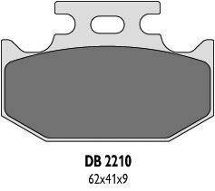 DELTA BRAKING KLOCKI HAMULCOWE KH152, KH152/2 - ZASTĘPUJĄ DB2210MX-D ORAZ DB2210QD-D