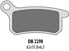 DELTA BRAKING KLOCKI HAMULCOWE KH357 KTM SX65/85 TYŁ - ZASTĘPUJĄ DB2290MX-D ORAZ DB2290QD-D