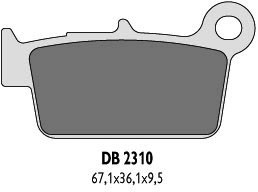 DELTA BRAKING KLOCKI HAMULCOWE KH367 TYŁ KXF/RMZ/YZ/YZF - ZASTĘPUJĄ DB2310MX-D, DB2310QD-D ORAZ DB2310OR-N