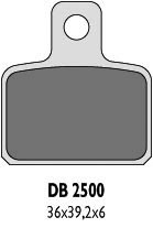 DELTA BRAKING KLOCKI HAMULCOWE KH351 - ZASTĘPUJĄ DB2500MX-D I DB2500QD-D (TRIAL OSSA , SCORPA , SHERCO , TRS , MONTESA , GAS GAS )