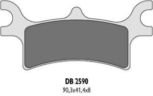 DELTA BRAKING KLOCKI HAMULCOWE KH314 POLARIS TYŁ - ZASTĘPUJĄ DB2590MX-D ORAZ DB2590QD-D