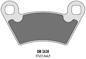 DELTA BRAKING KLOCKI HAMULCOWE KH354 POLARIS - ZASTĘPUJĄ DB2620MX-D ORAZ DB2620QD-D