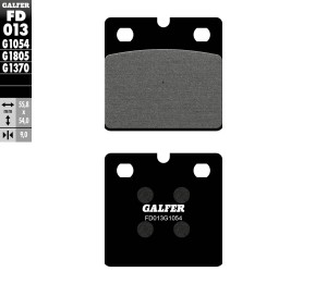 GALFER KLOCKI HAMULCOWE KH018 PӣMETALICZNE BMW