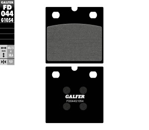 GALFER KLOCKI HAMULCOWE KH077 PӣMETALICZNE
