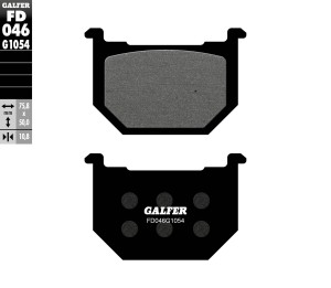 GALFER KLOCKI HAMULCOWE KH051 PӣMETALICZNE