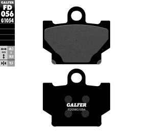GALFER KLOCKI HAMULCOWE KH081 PӣMETALICZNE