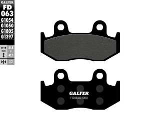 GALFER KLOCKI HAMULCOWE KH092 / KH323 PӣMETALICZNE (GRUBO