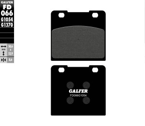 GALFER KLOCKI HAMULCOWE KH103 PӣMETALICZNE