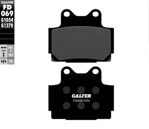 GALFER KLOCKI HAMULCOWE KH104 PӣMETALICZNE
