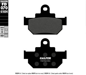 GALFER KLOCKI HAMULCOWE KH106/2 PӣMETALICZNE (GRUBO