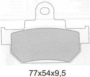 GALFER KLOCKI HAMULCOWE KH106/2 SPIEK METALICZNY (ZŁOTE) WYPRZEDAŻ (GRUBOŚĆ 9,5MM)