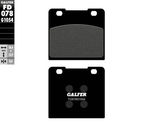 GALFER KLOCKI HAMULCOWE KH103 PӣMETALICZNE