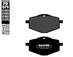 GALFER KLOCKI HAMULCOWE KH101 PӣMETALICZNE (OFERTA SPECJALNA) WYPRZEDA