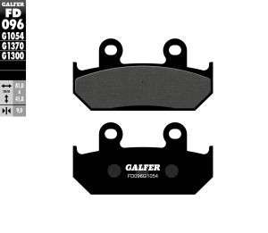 GALFER KLOCKI HAMULCOWE KH121 / KH203 PӣMETALICZNE