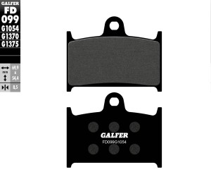 GALFER KLOCKI HAMULCOWE KH145 / KH236 PӣMETALICZNE