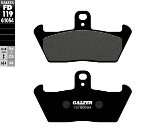 GALFER KLOCKI HAMULCOWE KH163 PӣMETALICZNE WYPRZEDA