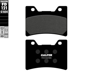 GALFER KLOCKI HAMULCOWE KH160 PӣMETALICZNE