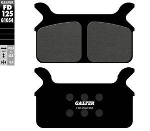 GALFER KLOCKI HAMULCOWE KH201 PӣMETALICZNE HARLEY DAVIDSON