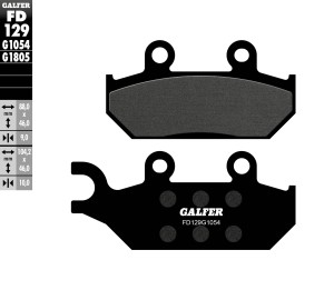 GALFER KLOCKI HAMULCOWE KH172 PӣMETALICZNE