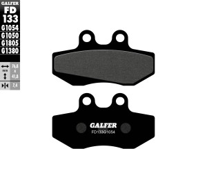 GALFER KLOCKI HAMULCOWE KH167 PӣMETALICZNE WYPRZEDA