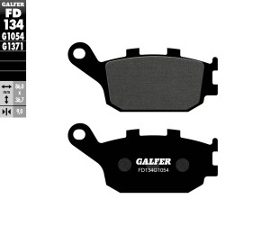 GALFER KLOCKI HAMULCOWE KH174 PӣMETALICZNE