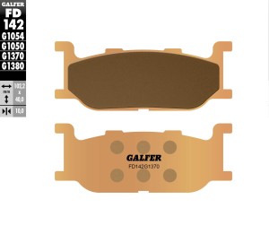 GALFER KLOCKI HAMULCOWE KH179 SPIEK METALICZNY (ZŁOTE) STREET