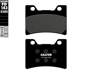GALFER KLOCKI HAMULCOWE KH182 PӣMETALICZNE