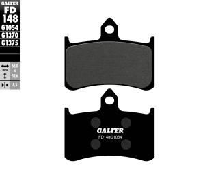 GALFER KLOCKI HAMULCOWE KH187 PӣMETALICZNE
