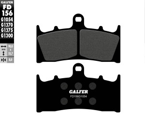 GALFER KLOCKI HAMULCOWE KH188 PӣMETALICZNE (ZACISKI 6-T