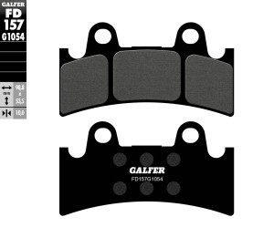 GALFER KLOCKI HAMULCOWE KH190 PӣMETALICZNE