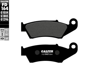 GALFER KLOCKI HAMULCOWE KH185 PӣMETALICZNE