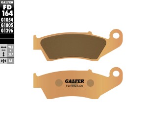 GALFER KLOCKI HAMULCOWE KH185 SPIEK METALICZNY (ZŁOTE) OFF ROAD