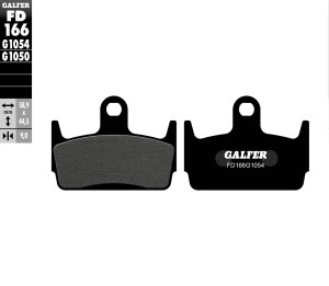 GALFER KLOCKI HAMULCOWE KH234 PӣMETALICZNE SKUTERY