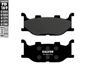 GALFER KLOCKI HAMULCOWE KH199 PӣMETALICZNE