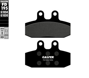 GALFER KLOCKI HAMULCOWE KH256 PӣMETALICZNE