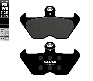 GALFER KLOCKI HAMULCOWE KH407 / KH246 PӣMETALICZNE BMW PRZ