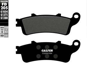 GALFER KLOCKI HAMULCOWE KH261 / KH281 PӣMETALICZNE