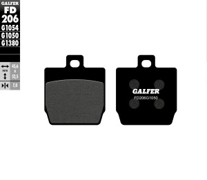 GALFER KLOCKI HAMULCOWE KH268 PӣMETALICZNE SCOOTER