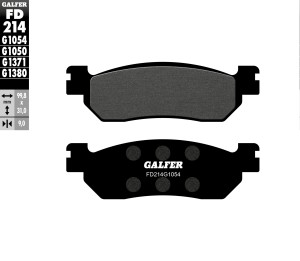 GALFER KLOCKI HAMULCOWE KH275 PӣMETALICZNE