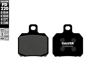 GALFER KLOCKI HAMULCOWE KH266 PӣMETALICZNE