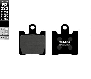 GALFER KLOCKI HAMULCOWE KH283 PӣMETALICZNE SUZUKI AN 250/400