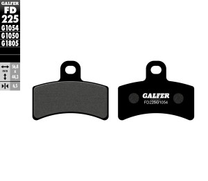 GALFER KLOCKI HAMULCOWE KH291 PӣMETALICZNE GAS GAS