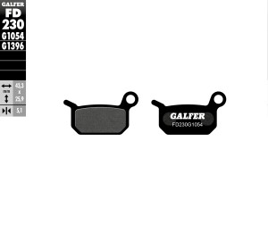 GALFER KLOCKI HAMULCOWE KH325 PӣMETALICZNE