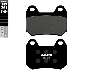 GALFER KLOCKI HAMULCOWE KH304 PӣMETALICZNE BMW K 1200 LT (97-09) TY