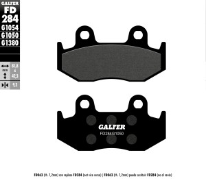 GALFER KLOCKI HAMULCOWE KH323 PӣMETALICZNE (GRUBO