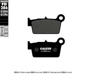 GALFER KLOCKI HAMULCOWE KH367 PӣMETALICZNE