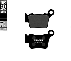 GALFER KLOCKI HAMULCOWE KH368 PӣMETALICZNE