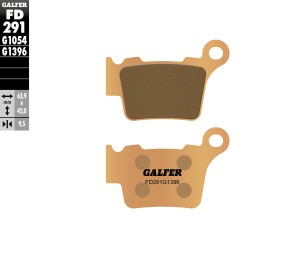 GALFER KLOCKI HAMULCOWE KH368 SPIEK METALICZNY (ZŁOTE) OFF ROAD