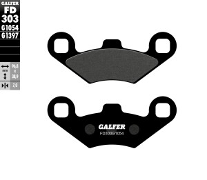 GALFER KLOCKI HAMULCOWE KH159 PӣMETALICZNE ATV POLARIS